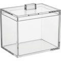 Vndrk Clear Acrylic Cotton Pad Box Lift Lid