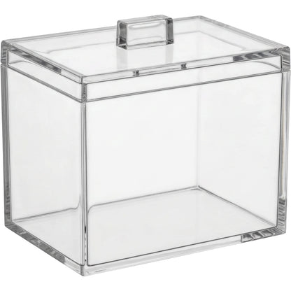 Vndrk Clear Acrylic Cotton Pad Box Lift Lid