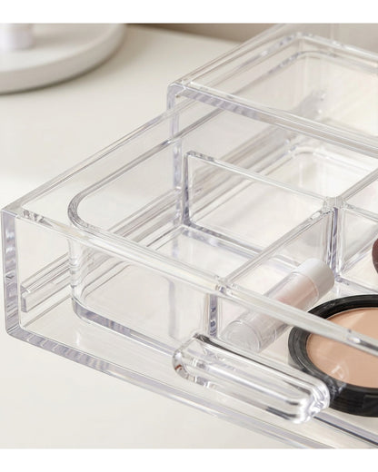 Vndrk Clear Acrylic Divided Drawer Organizer 6 Slot