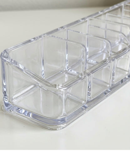 Vndrk Clear Acrylic Slim Lipstick Tray 8 Slot