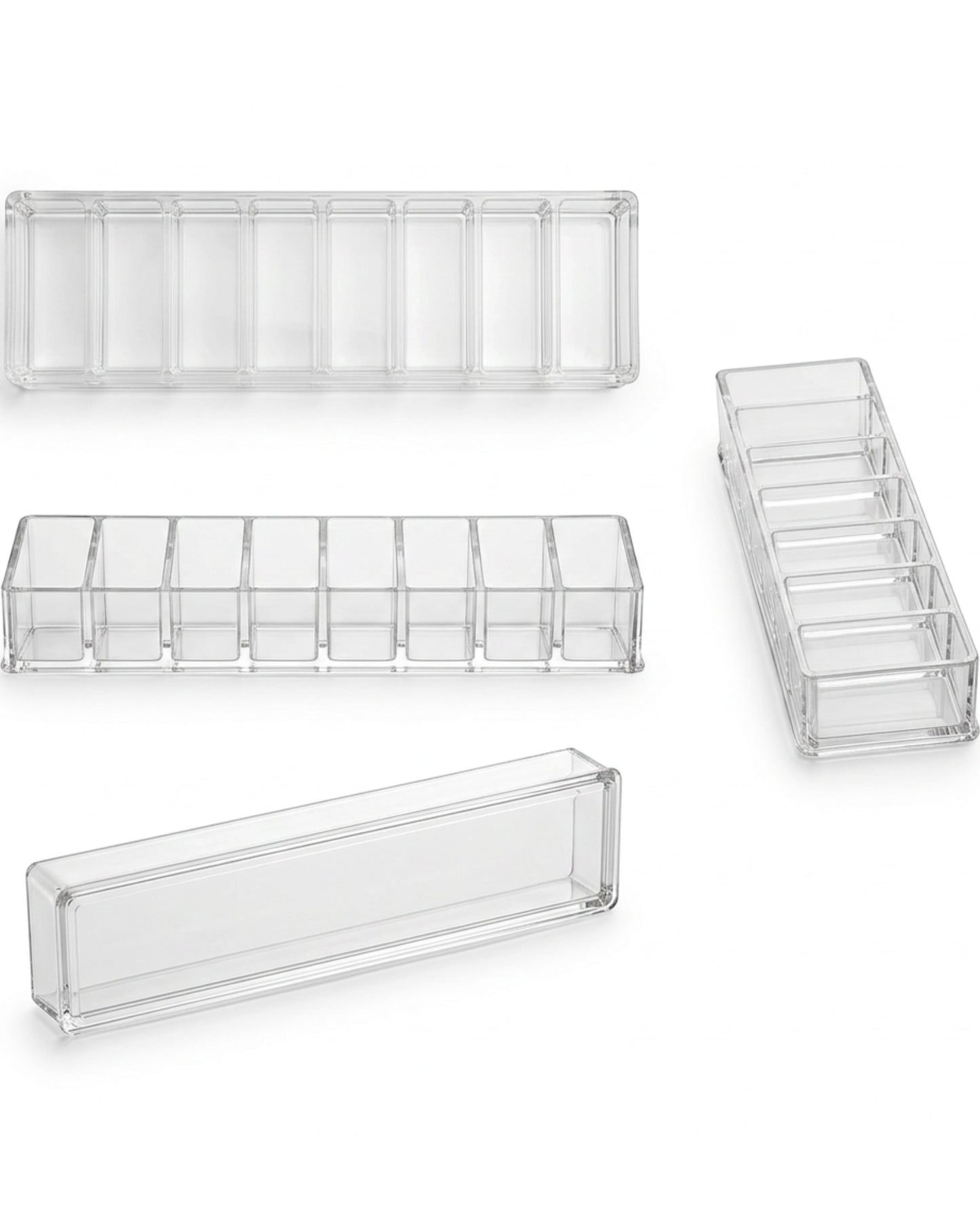 Vndrk Clear Acrylic Slim Lipstick Tray 8 Slot