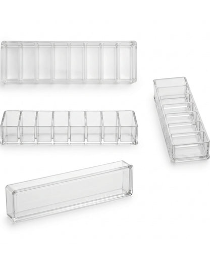 Vndrk Clear Acrylic Slim Lipstick Tray 8 Slot