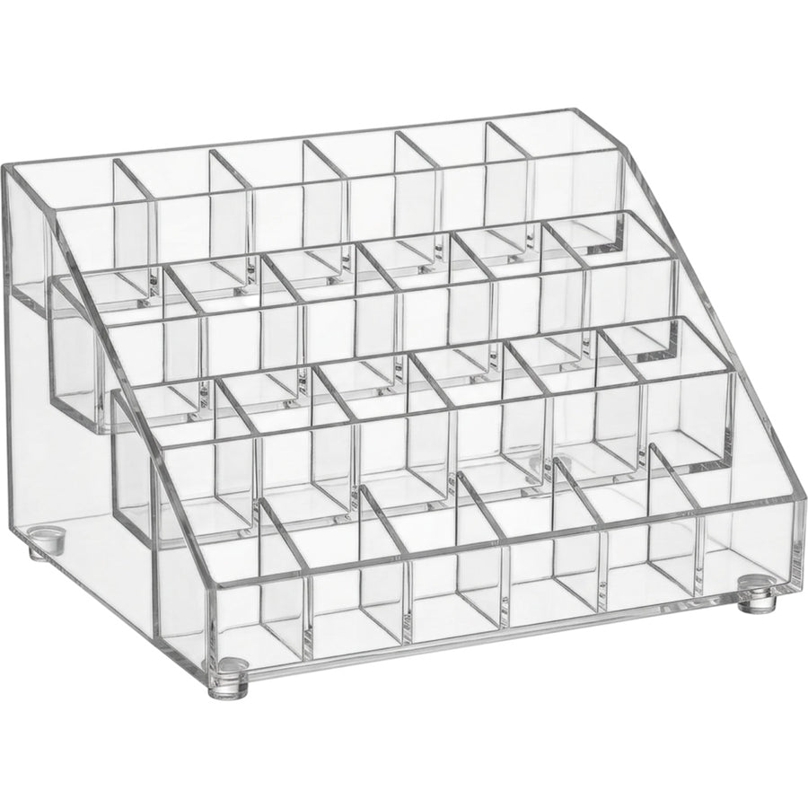 Vndrk Four Tier 24 Slot Acrylic Lipstick Organizer Clear